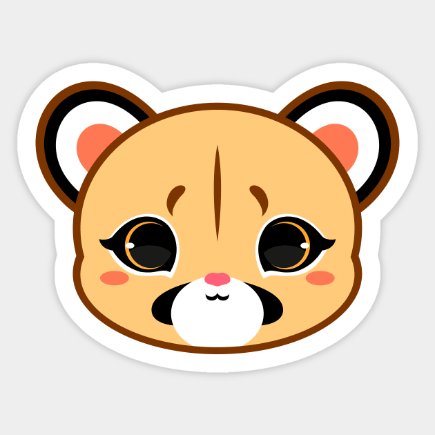 Cute Cougar Sticker by alien3287